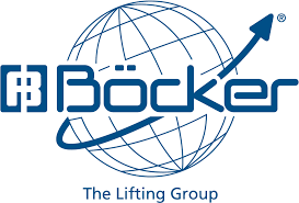Logo der Firma Böcker mit dem Schriftzug The Lifting Group als Partner der Firma Riedel Baumaschinen in Bad Homburg